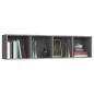 vidaXL Estantería/mueble de TV madera gris Sonoma 143x30x36 cm vidaXL Estantería/mueble de TV madera gris Sonoma 143x30x36 cm