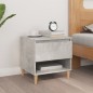 vidaXL Mesita de noche madera contrachapada gris hormigón 50x46x50 cm vidaXL Mesita de noche madera contrachapada gris hormigón 50x46x50 cm