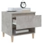 vidaXL Mesita de noche madera contrachapada gris hormigón 50x46x50 cm vidaXL Mesita de noche madera contrachapada gris hormigón 50x46x50 cm