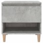 vidaXL Mesita de noche madera contrachapada gris hormigón 50x46x50 cm vidaXL Mesita de noche madera contrachapada gris hormigón 50x46x50 cm