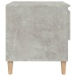 vidaXL Mesita de noche madera contrachapada gris hormigón 50x46x50 cm vidaXL Mesita de noche madera contrachapada gris hormigón 50x46x50 cm