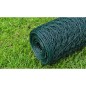 vidaXL Alambrada galvanizada con revestimiento de PVC verde 25x0,5 m vidaXL Alambrada galvanizada con revestimiento de PVC verde 25x0,5 m