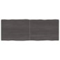vidaXL Tablero mesa madera tratada borde vivo marrón 160x60x(2-4) cm