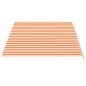vidaXL Tela de repuesto para toldo amarillo y naranja 4,5x3 m vidaXL Tela de repuesto para toldo amarillo y naranja 4,5x3 m