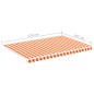 vidaXL Tela de repuesto para toldo amarillo y naranja 4,5x3 m vidaXL Tela de repuesto para toldo amarillo y naranja 4,5x3 m