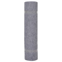 vidaXL Alfombra para eventos estriada gris 1,2x20 m