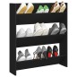 vidaXL Zapatero de pared madera contrachapada negro 80x18x90 cm vidaXL Zapatero de pared madera contrachapada negro 80x18x90 cm