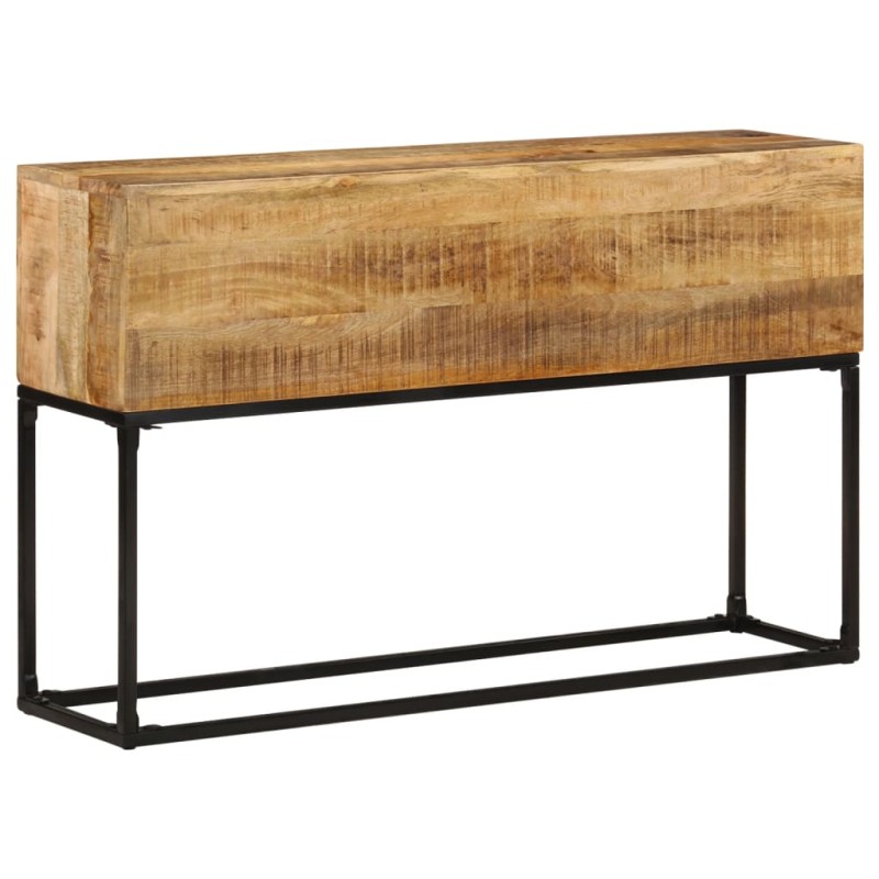 vidaXL Mesa consola de madera de mango rugosa 120x30x75 cm vidaXL Mesa consola de madera de mango rugosa 120x30x75 cm