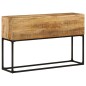 vidaXL Mesa consola de madera de mango rugosa 120x30x75 cm vidaXL Mesa consola de madera de mango rugosa 120x30x75 cm