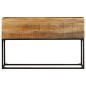 vidaXL Mesa consola de madera de mango rugosa 120x30x75 cm vidaXL Mesa consola de madera de mango rugosa 120x30x75 cm