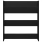 vidaXL Zapatero de pared madera contrachapada negro 80x18x90 cm vidaXL Zapatero de pared madera contrachapada negro 80x18x90 cm