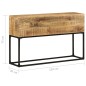 vidaXL Mesa consola de madera de mango rugosa 120x30x75 cm vidaXL Mesa consola de madera de mango rugosa 120x30x75 cm