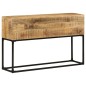 vidaXL Mesa consola de madera de mango rugosa 120x30x75 cm vidaXL Mesa consola de madera de mango rugosa 120x30x75 cm