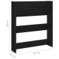 vidaXL Zapatero de pared madera contrachapada negro 80x18x90 cm vidaXL Zapatero de pared madera contrachapada negro 80x18x90 cm