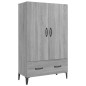 vidaXL Aparador alto de madera contrachapada gris Sonoma 70x31x115 cm vidaXL Aparador alto de madera contrachapada gris Sonoma 70x31x115 cm