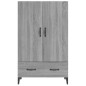 vidaXL Aparador alto de madera contrachapada gris Sonoma 70x31x115 cm vidaXL Aparador alto de madera contrachapada gris Sonoma 70x31x115 cm