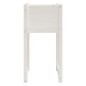 vidaXL Jardinera 2 unidades madera maciza de pino blanco 40x40x81 cm vidaXL Jardinera 2 unidades madera maciza de pino blanco 40x40x81 cm