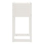 vidaXL Jardinera 2 unidades madera maciza de pino blanco 40x40x81 cm vidaXL Jardinera 2 unidades madera maciza de pino blanco 40x40x81 cm