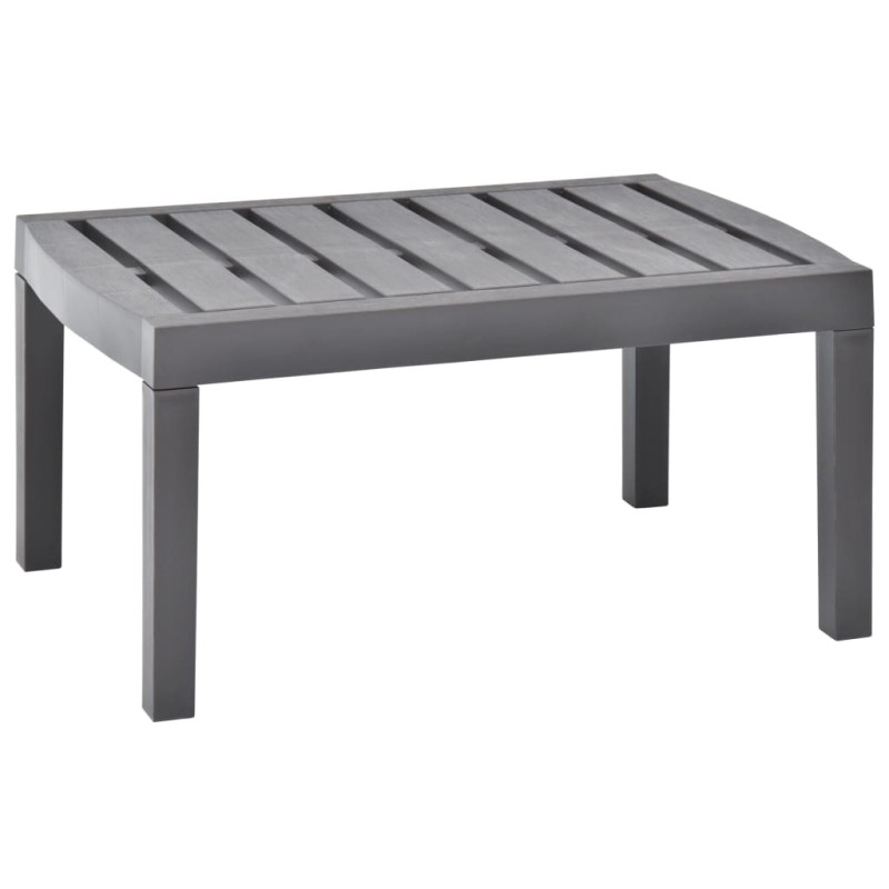 vidaXL Mesa de jardín de plástico moca 78x55x38 cm vidaXL Mesa de jardín de plástico moca 78x55x38 cm