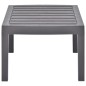 vidaXL Mesa de jardín de plástico moca 78x55x38 cm vidaXL Mesa de jardín de plástico moca 78x55x38 cm