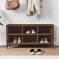 vidaXL Mueble zapatero madera contrachapada roble marrón 100x35x50 cm vidaXL Mueble zapatero madera contrachapada roble marrón 100x35x50 cm