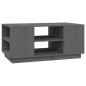 vidaXL Mesa de centro de madera maciza de pino gris 90x49x40,5 cm vidaXL Mesa de centro de madera maciza de pino gris 90x49x40,5 cm