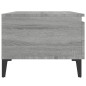 vidaXL Mesa auxiliar madera contrachapada gris Sonoma 50x46x35 cm