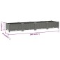 vidaXL Arriate polipropileno 160x40x23 cm vidaXL Arriate polipropileno 160x40x23 cm