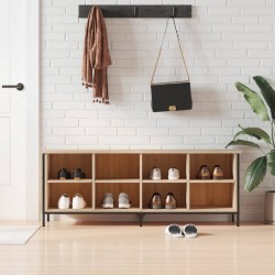 vidaXL Zapatero madera de ingeniería roble Sonoma 131x35x50 cm