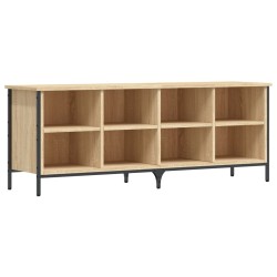 vidaXL Zapatero madera de ingeniería roble Sonoma 131x35x50 cm