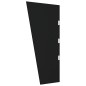 vidaXL Panel lateral dosel de puerta vidrio templado negro 50x100 cm vidaXL Panel lateral dosel de puerta vidrio templado negro 50x100 cm