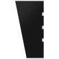 vidaXL Panel lateral dosel de puerta vidrio templado negro 50x100 cm vidaXL Panel lateral dosel de puerta vidrio templado negro 50x100 cm