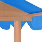 vidaXL Casa de juegos para niños con arenero madera abeto azul UV50 vidaXL Casa de juegos para niños con arenero madera abeto azul UV50