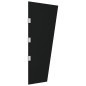 vidaXL Panel lateral dosel de puerta vidrio templado negro 50x100 cm vidaXL Panel lateral dosel de puerta vidrio templado negro 50x100 cm