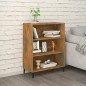 vidaXL Aparador madera contrachapada roble ahumado 69,5x32,5x90 cm vidaXL Aparador madera contrachapada roble ahumado 69,5x32,5x90 cm