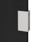 vidaXL Panel lateral dosel de puerta vidrio templado negro 50x100 cm vidaXL Panel lateral dosel de puerta vidrio templado negro 50x100 cm