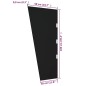vidaXL Panel lateral dosel de puerta vidrio templado negro 50x100 cm vidaXL Panel lateral dosel de puerta vidrio templado negro 50x100 cm
