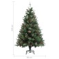 vidaXL Árbol de Navidad con piñas verde PVC y PE 120 cm vidaXL Árbol de Navidad con piñas verde PVC y PE 120 cm