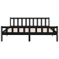 vidaXL Estructura de cama de madera maciza negra 160x200 cm vidaXL Estructura de cama de madera maciza negra 160x200 cm