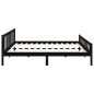 vidaXL Estructura de cama de madera maciza negra 160x200 cm vidaXL Estructura de cama de madera maciza negra 160x200 cm
