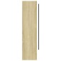 vidaXL Armario de baño con espejo MDF blanco y roble 80x15x60 cm vidaXL Armario de baño con espejo MDF blanco y roble 80x15x60 cm