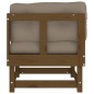 vidaXL Sofás esquineros y cojines 2 uds madera maciza pino marrón miel vidaXL Sofás esquineros y cojines 2 uds madera maciza pino marrón miel