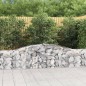 vidaXL Cesta de gaviones forma arco hierro galvanizado 400x30x60/80 cm vidaXL Cesta de gaviones forma arco hierro galvanizado 400x30x60/80 cm