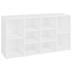 vidaXL Banco zapatero de madera contrachapada blanco 103x30x54,5 cm