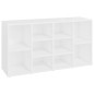 vidaXL Banco zapatero de madera contrachapada blanco 103x30x54,5 cm vidaXL Banco zapatero de madera contrachapada blanco 103x30x54,5 cm