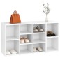 vidaXL Banco zapatero de madera contrachapada blanco 103x30x54,5 cm vidaXL Banco zapatero de madera contrachapada blanco 103x30x54,5 cm