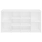 vidaXL Banco zapatero de madera contrachapada blanco 103x30x54,5 cm vidaXL Banco zapatero de madera contrachapada blanco 103x30x54,5 cm