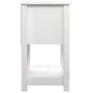 vidaXL Mesita de noche madera maciza de pino blanco 40x35x61,5 cm