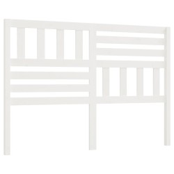 vidaXL Cabecero de cama madera maciza de pino blanco 166x4x100 cm
