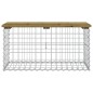 vidaXL Banco jardín diseño gaviones madera pino impregnada 83x44x42 cm vidaXL Banco jardín diseño gaviones madera pino impregnada 83x44x42 cm